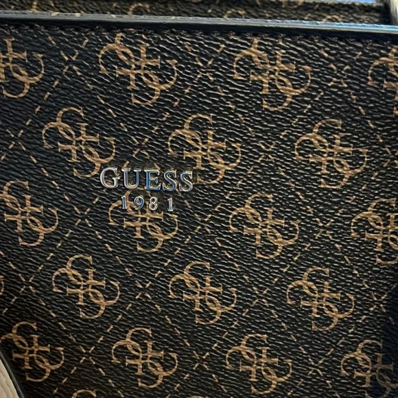 Guess Brown and Tan Women's Tote Bag - Picture 8 of 8